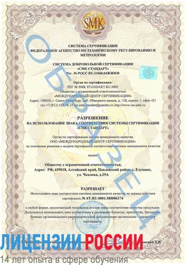 Образец разрешение Яхрома Сертификат ISO 22000